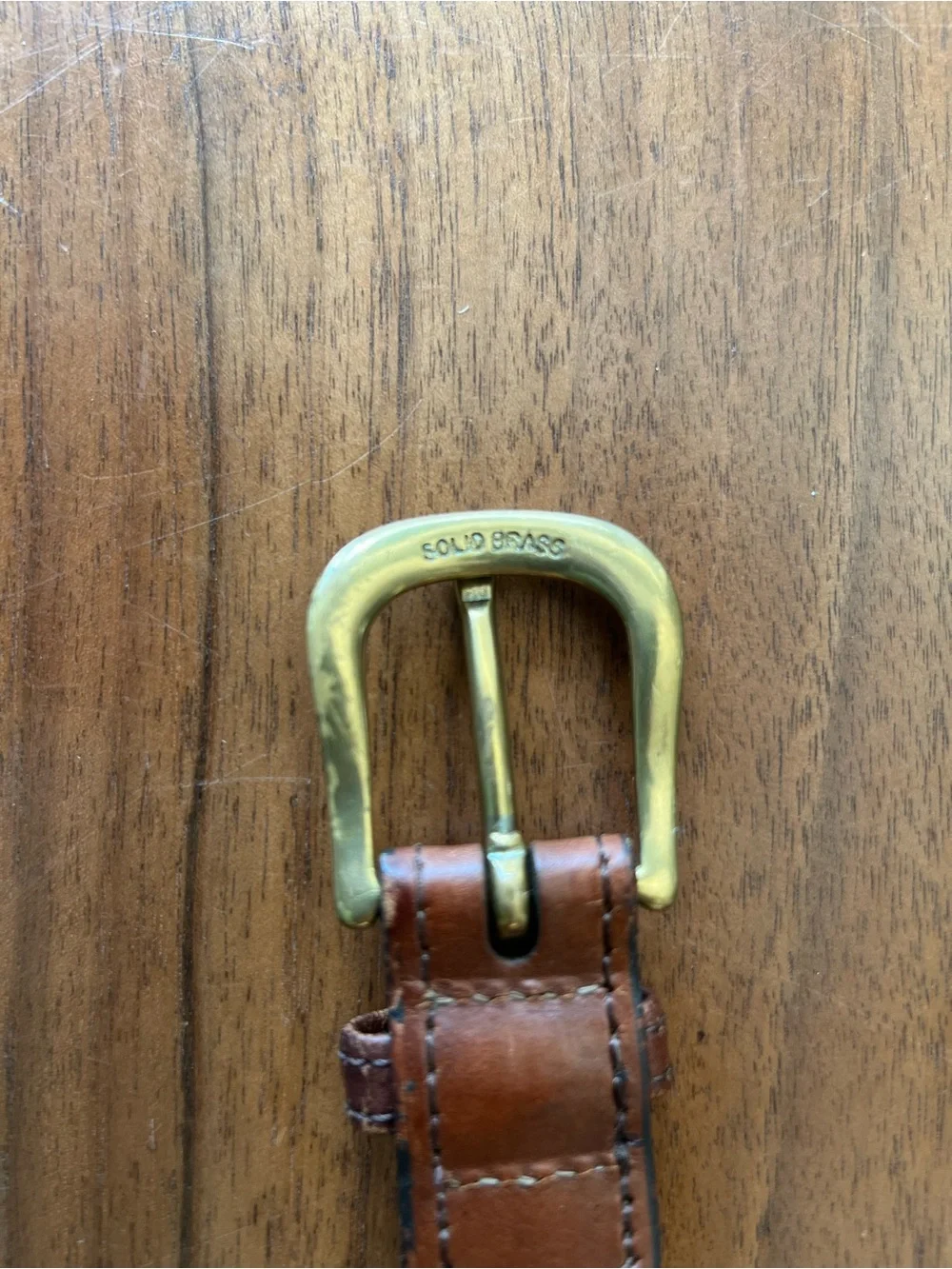 Men's Woven Braided Belt in Light Sage with Brown Leather Trim